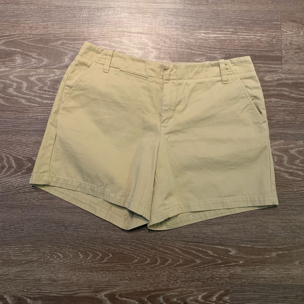 J. CREW Khaki Chino Shorts Size 4